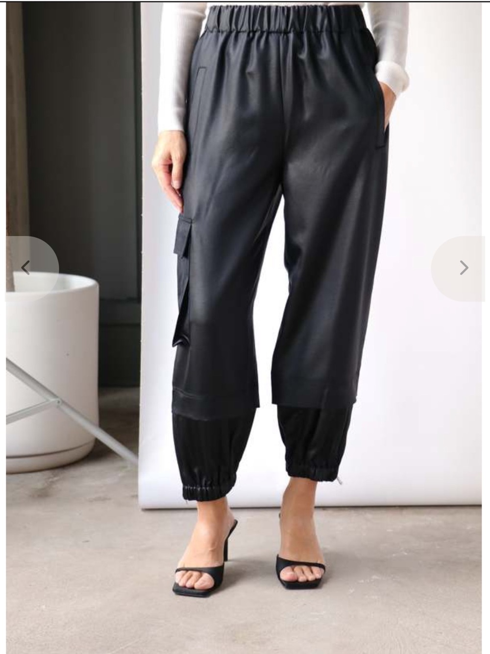 Celia Drape Pull On Wilt Jogger- Cargo Jogger